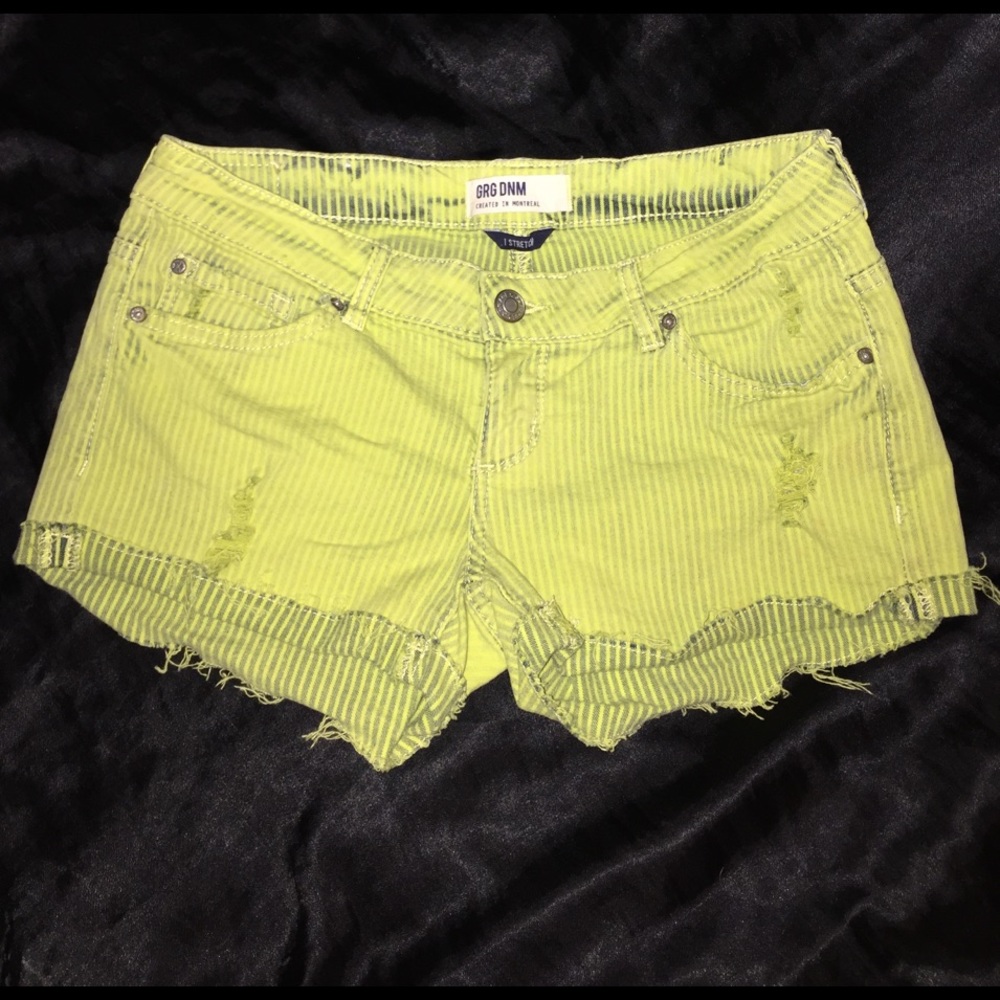 GRG DNM Low Rise Shorts Destroyed Stretch Juniors 5